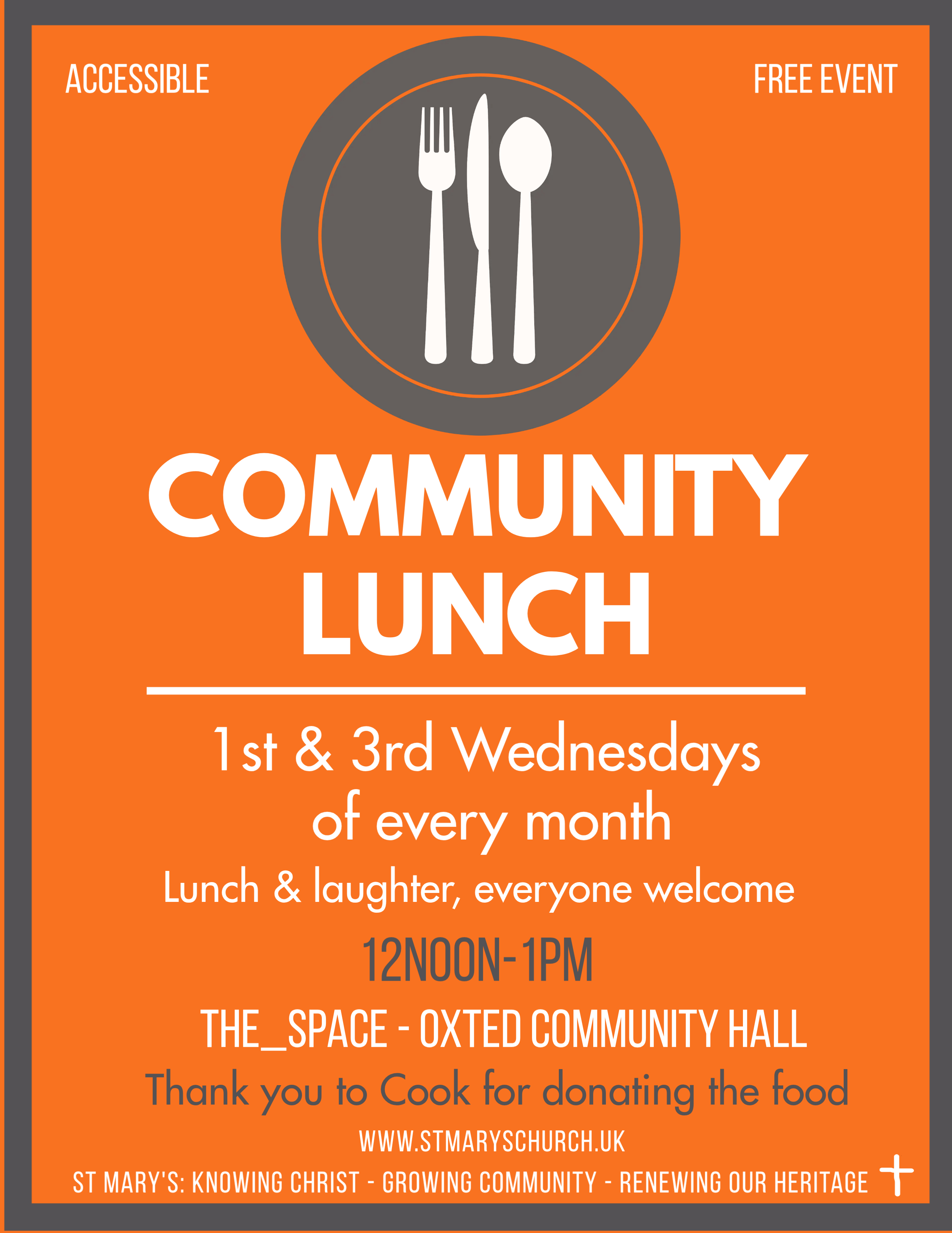 Community Lunch 1st & 3rd post